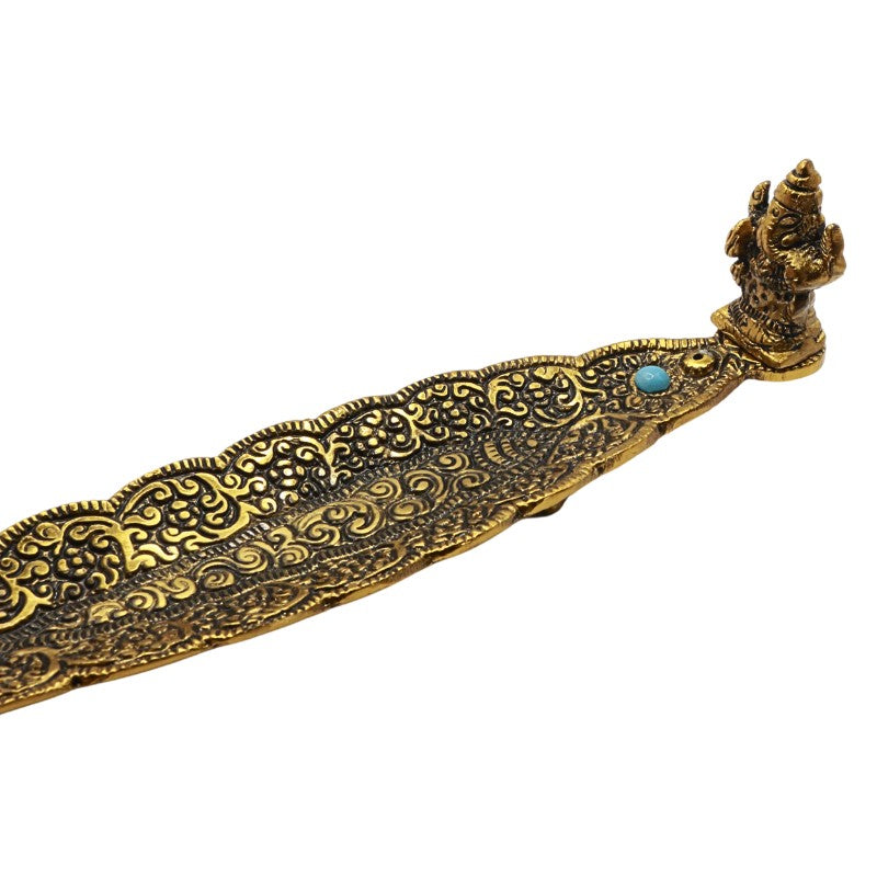 aluminium incense burner with ganesh