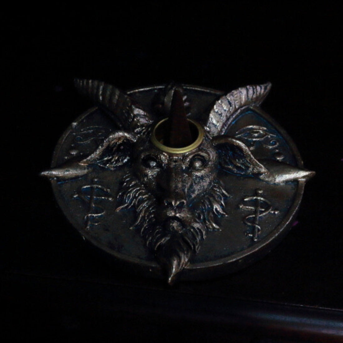 Baphomet Head Incense and Candle Holder