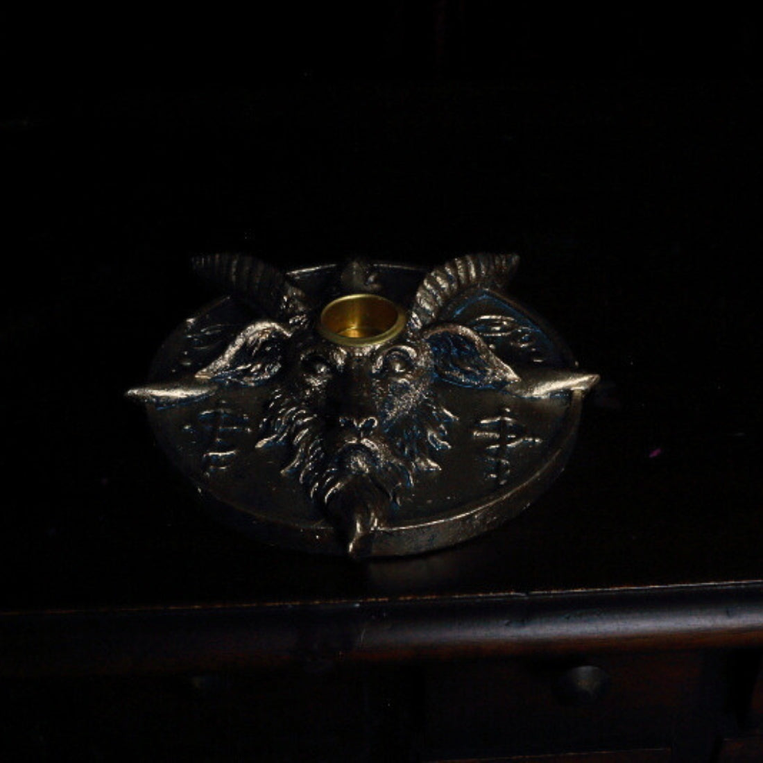 Baphomet Head Incense and Candle Holder
