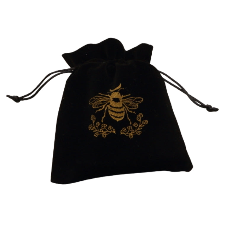 Bee Velvet Tarot Card Bag13cm x 18cm