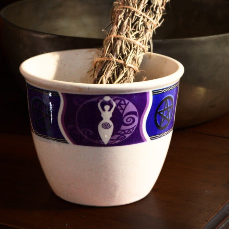 Large Smudge Bowl- Goddess
