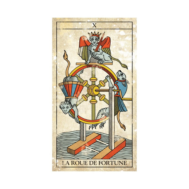 Card From Marseille Vintage Tarot Deck