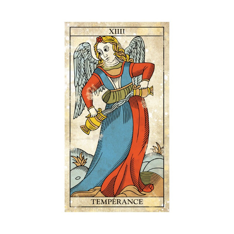 Card From Marseille Vintage Tarot Deck