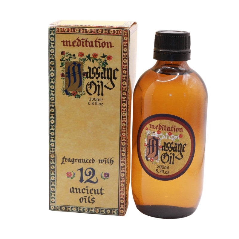 Meditation Massage Oil 200ml and display box