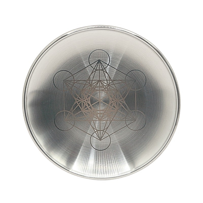 Silver Metatron's Cube Altar Plate