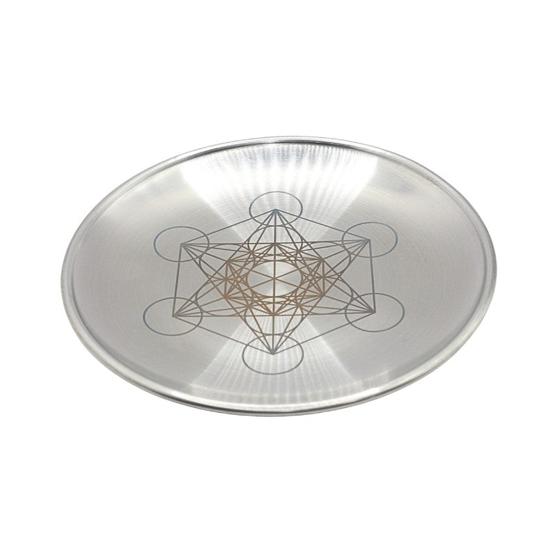 Silver Metatron's Cube Altar Plate