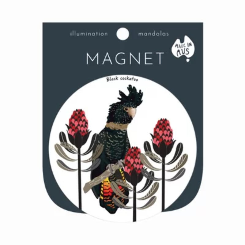 Harmony Magnet - Black Cockatoo