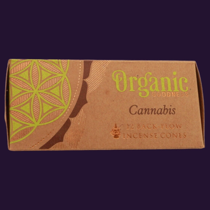 Organic Goodness Incense Backflow Cones Cannabis