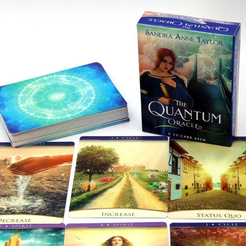 Quantum Oracle- box next to
cards from the deck