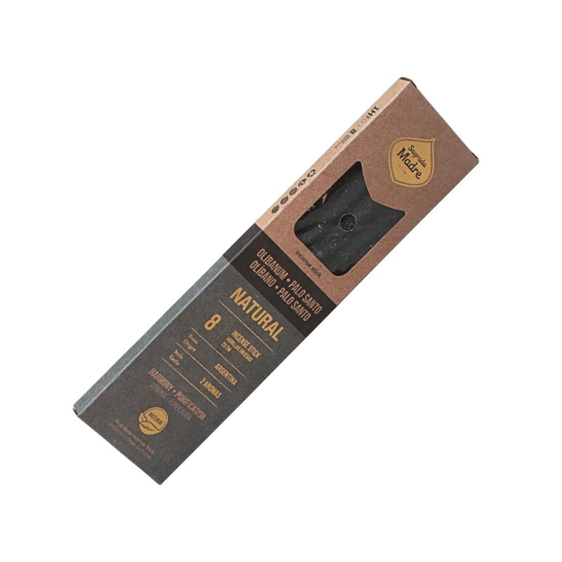 Packaged product with brown and black design on a white background