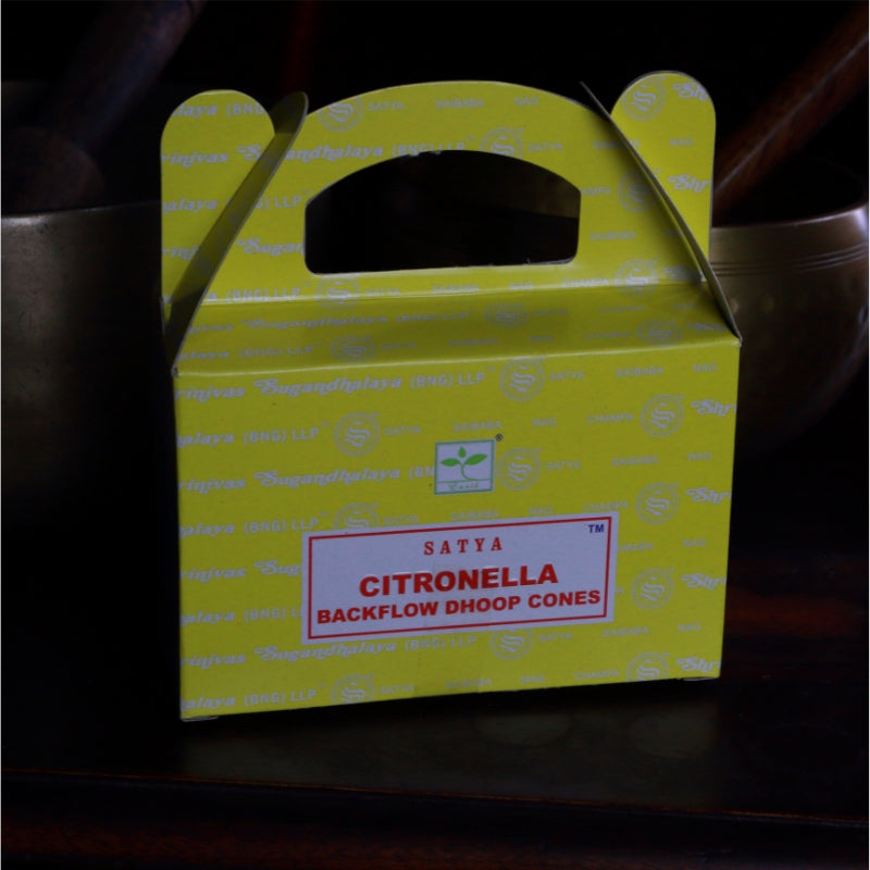Backflow Incense Cones- Satya (BNG)- Citronella