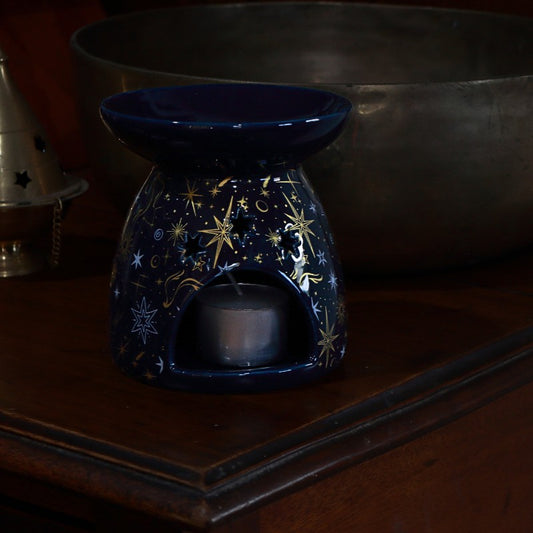 Starry Night Tealight Oil Burner/ Wax Melt Burner