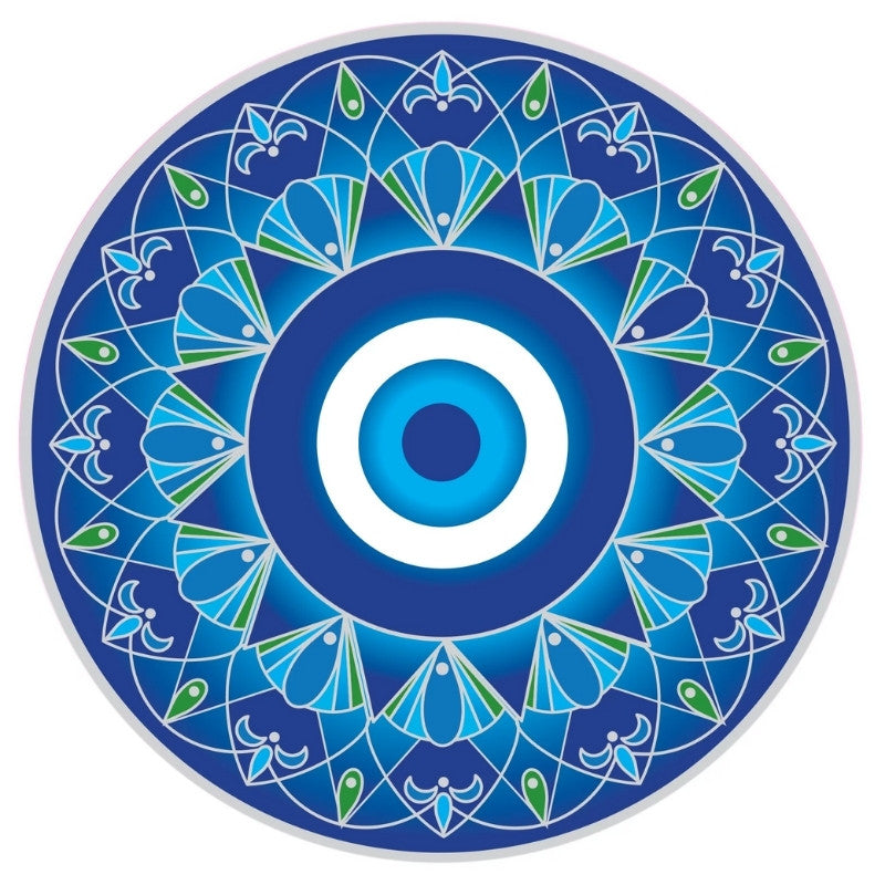 Luminous Window Sticker- Sunseal Blue Eye Mandala