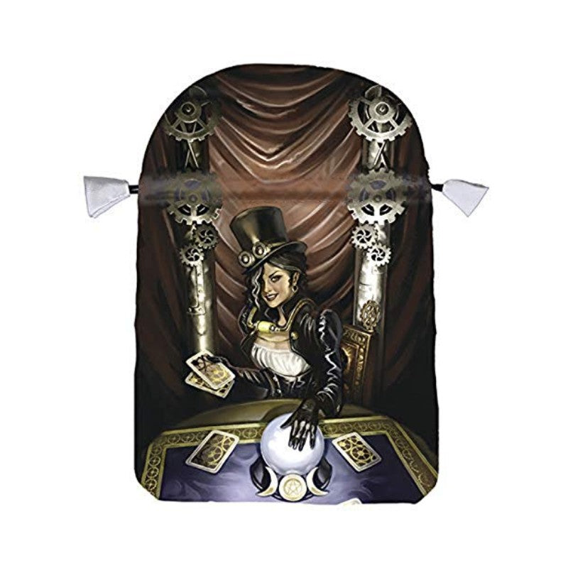 Satin printed tarot bag
