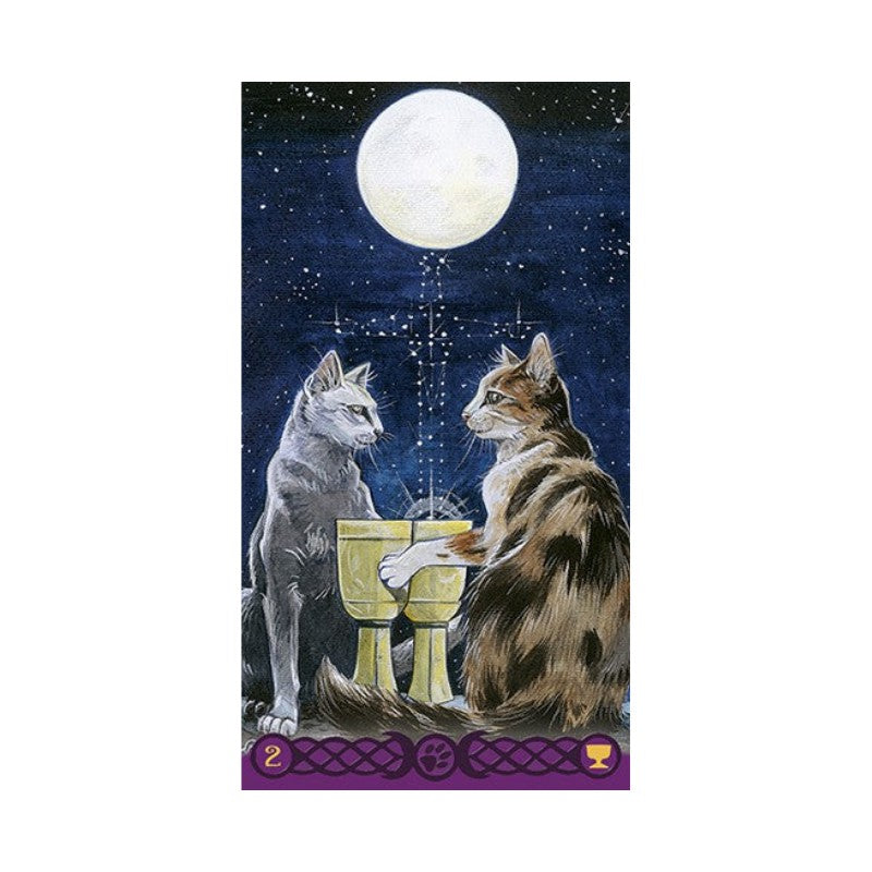 Card from the Tarot of Pagan cats