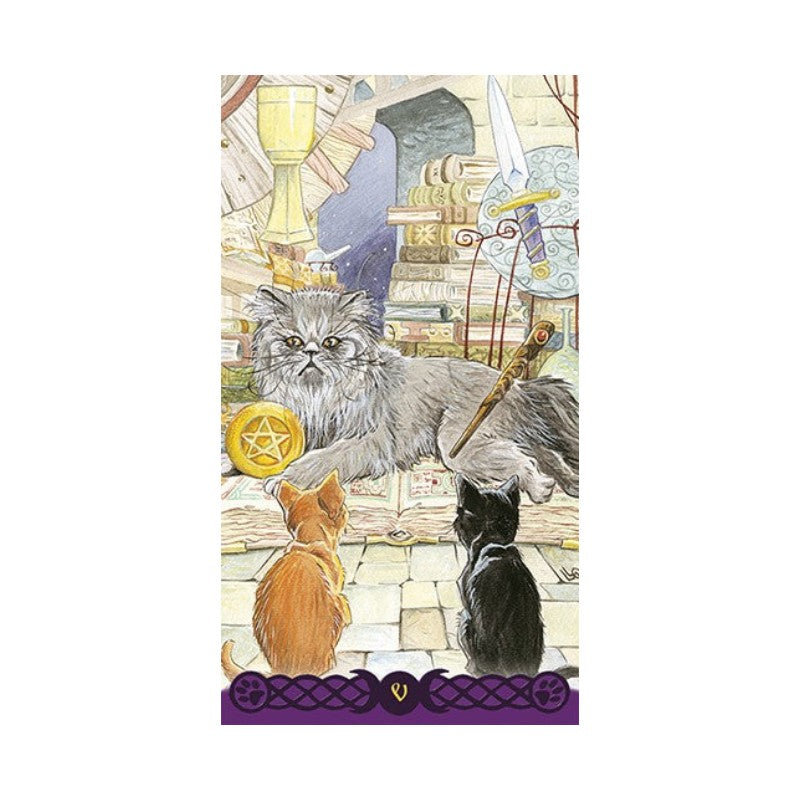 Card from the Tarot of Pagan cats