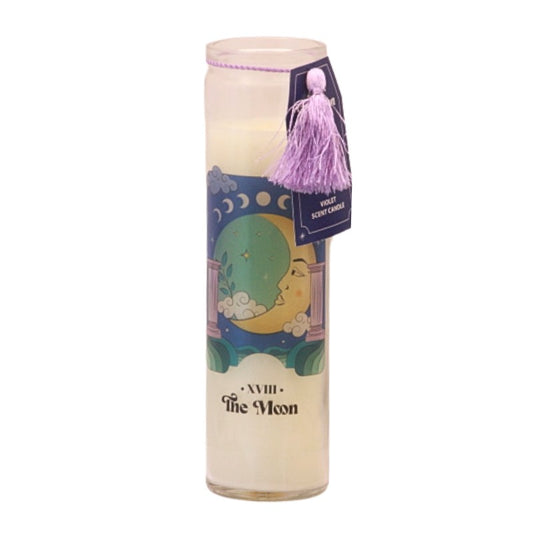 Vintage Tarot Jar Candle- The Moon- 70 hr