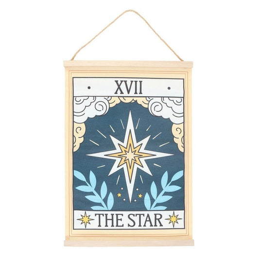 vintage tarot print wall hanging