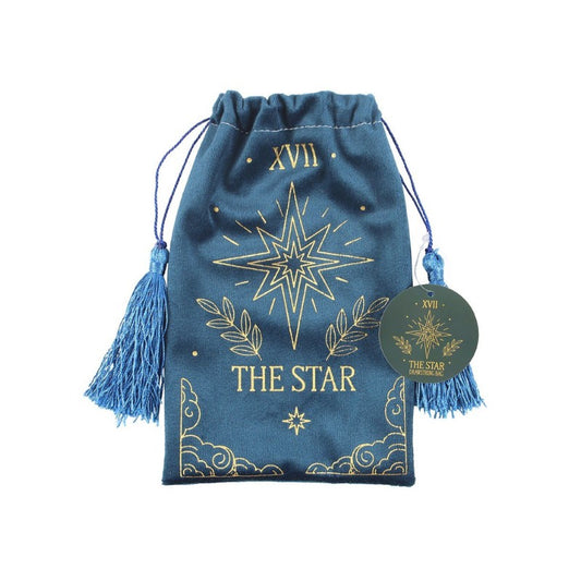 Vintage Velvet Tarot Bag- The Star
