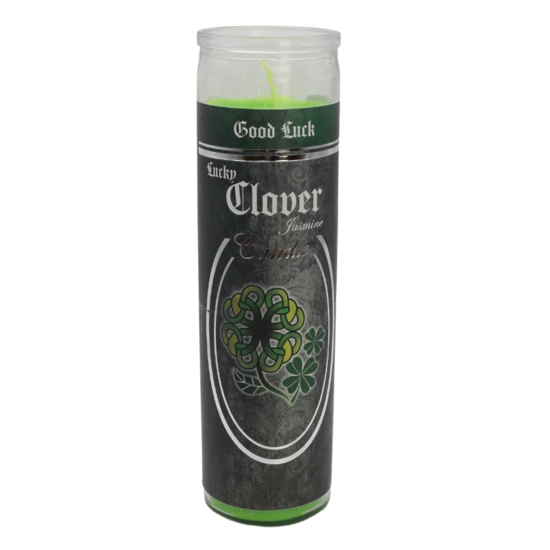 Good Luck- Lucky Clover 7 Day Candle- Jasmine