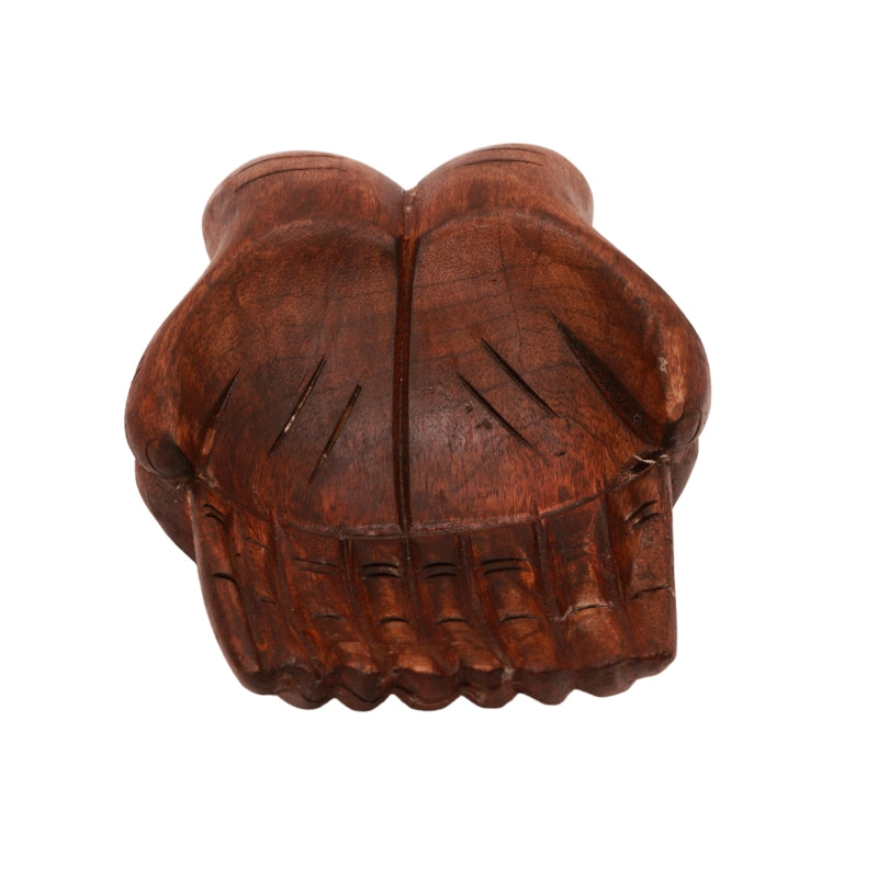 Small Rustic Open Giving Hand Bowl/ Healing Hands Bowl