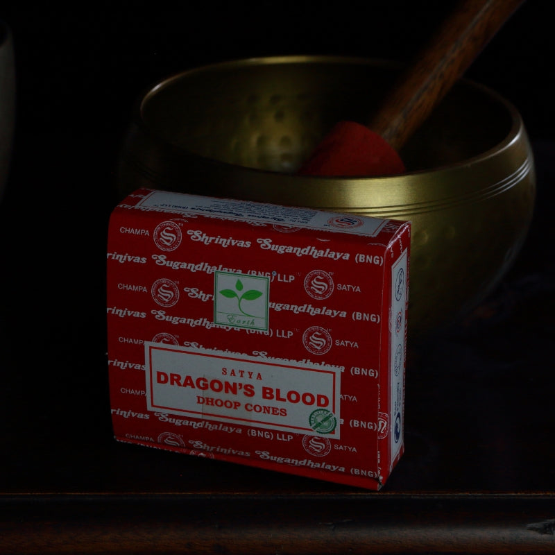 Dhoop Incense Cones- Satya (BNG)- Dragon's Blood