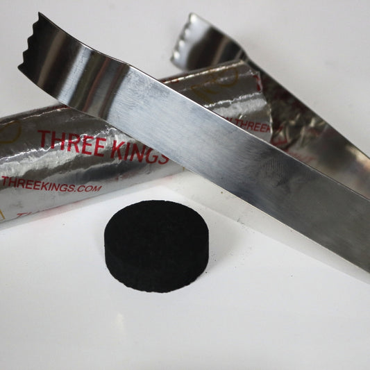Premium Three Kings Charcoal Tablets/ Charcoal Discs- Single Roll Of 10