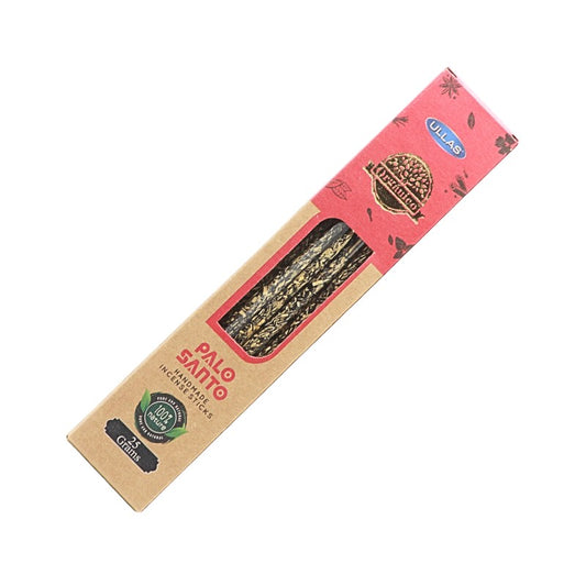 handmade incense sticks in a recycled cardboard box