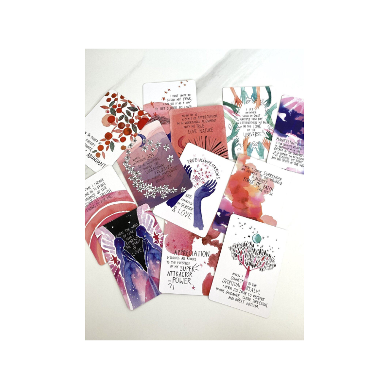 super attractor tarot cards laid out on table