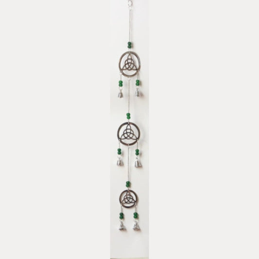 triple triquetra hanging bells