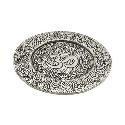  aluminium incense burner with om symbol