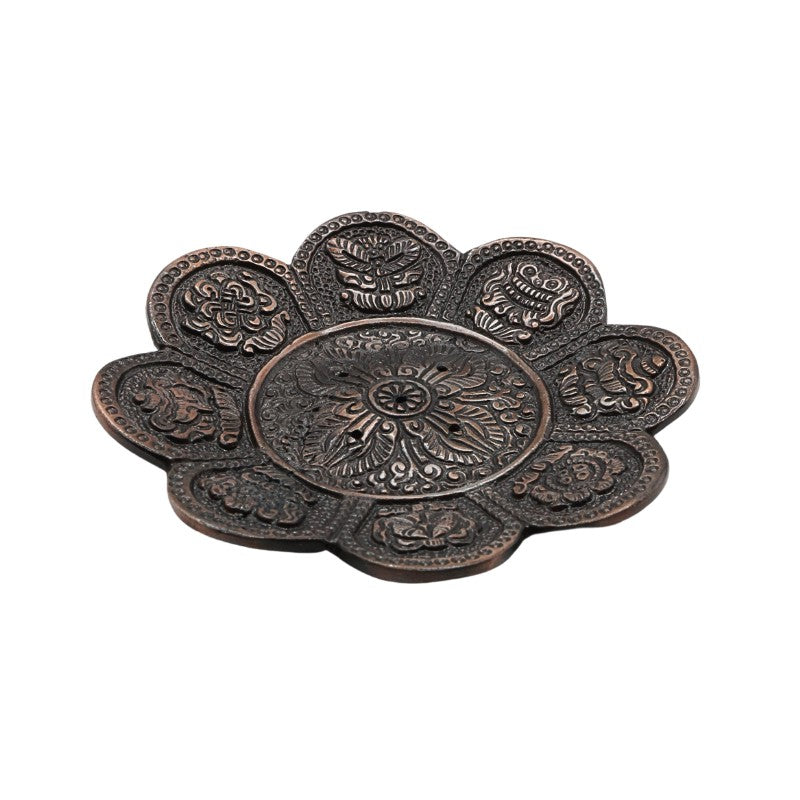 bronze coloured aluminium incense holder 