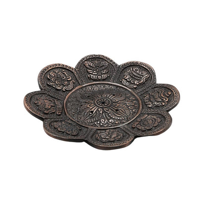 bronze coloured aluminium incense holder 