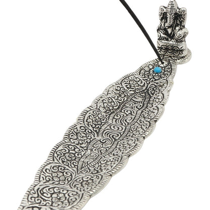 aluminium incense burner  with ganesh  and incense stick