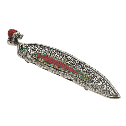 green elephant aluminium incense burner 