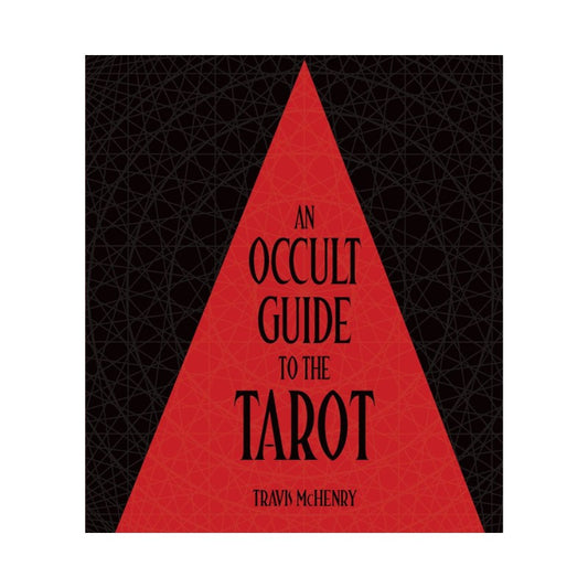 Book cover of 'An Occult Guide to the Tarot' with a red triangle on a black background