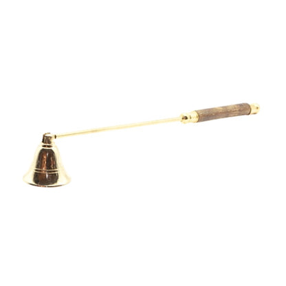 Brass Candle Snuffer with Wooden Handle