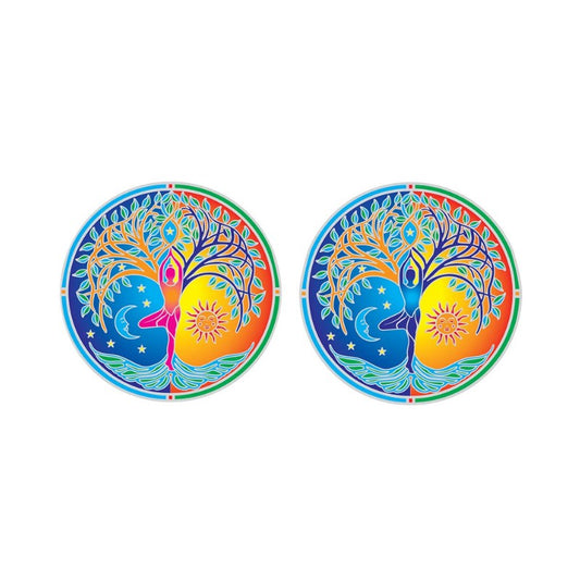 Luminous Window Sticker-Sunlight Celestial Tree Of Life
