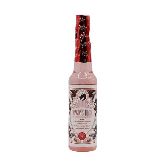 bottle of dragon's blood cleansing water