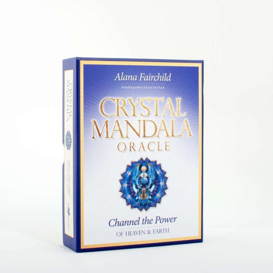 Crystal Mandala Oracle card box with Alana Fairchild's name on a white background