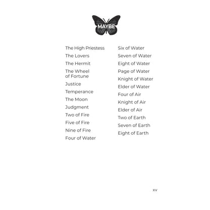 page from the Enchanted Foerhaxa Tarot  Guidebook 