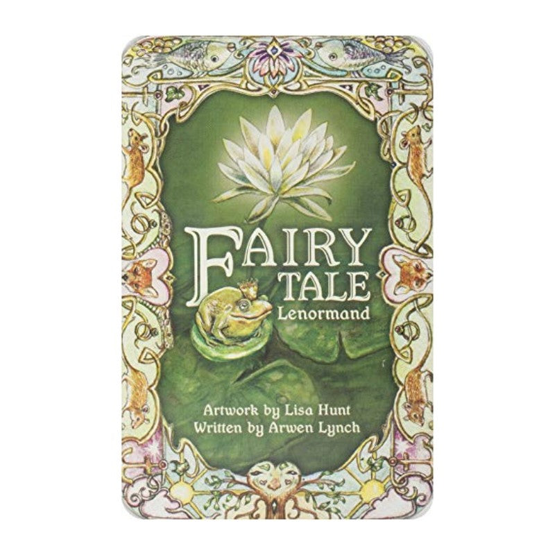 Fairy Tale Lenormand card deck with decorative cover featuring a frog and flower.