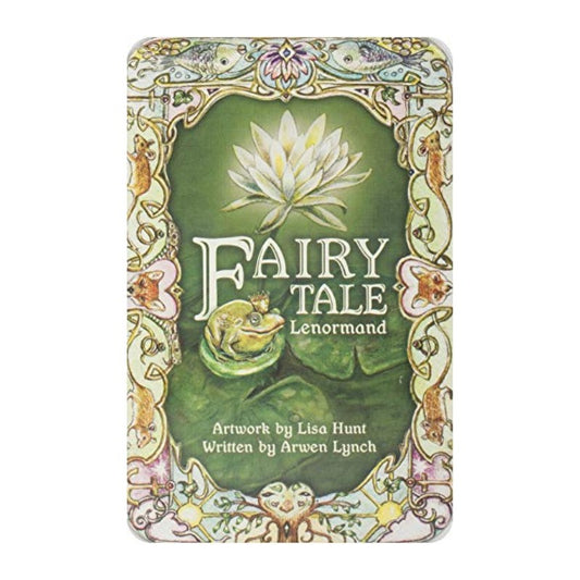 Fairy Tale Lenormand card deck with decorative cover featuring a frog and flower.
