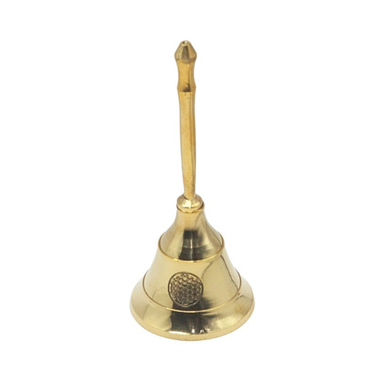 Gold bell on a white background