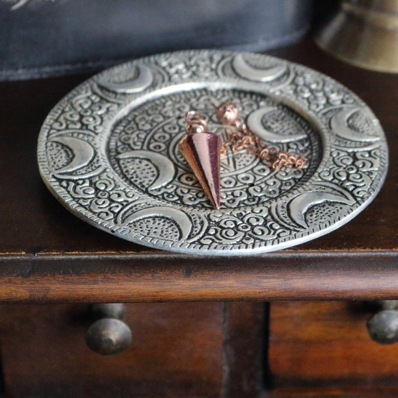 Triple Moon Pentacle Incense Stick & Incense Cone Holder
