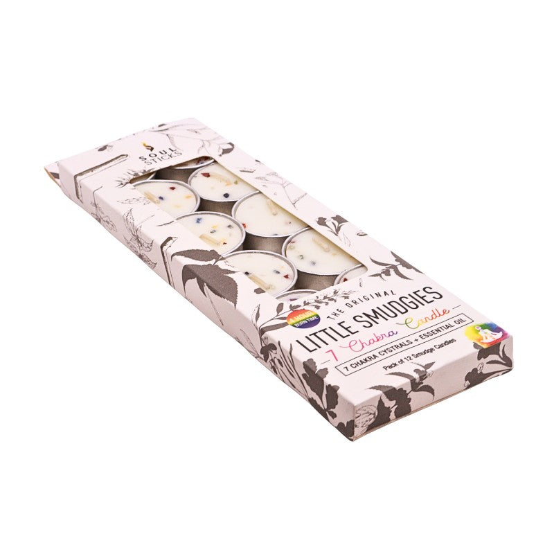 Box of Little Smuggies candles with a white background