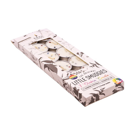 Box of Little Smuggies candles with a white background