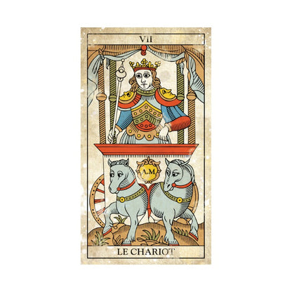 Card From Marseille Vintage Tarot Deck

