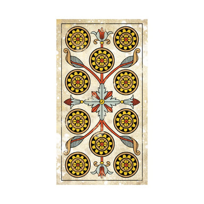 Card From Marseille Vintage Tarot Deck
