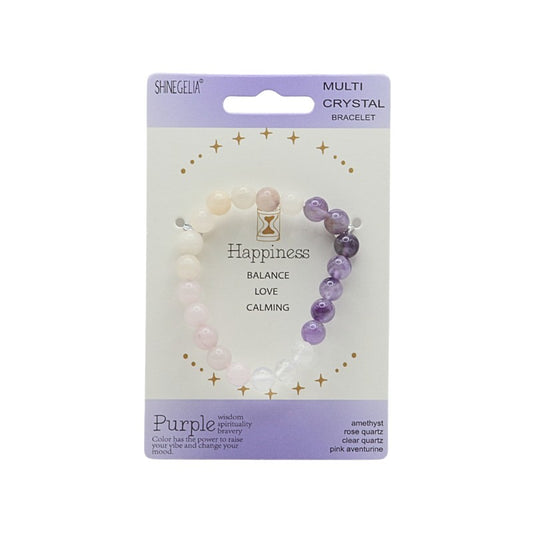 ShineGella multi crystal bracelet on a white background